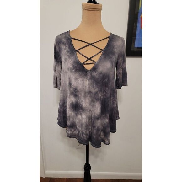 American Eagle Soft & Sexy Wide Hem T-Shirt - Picture 1 of 7